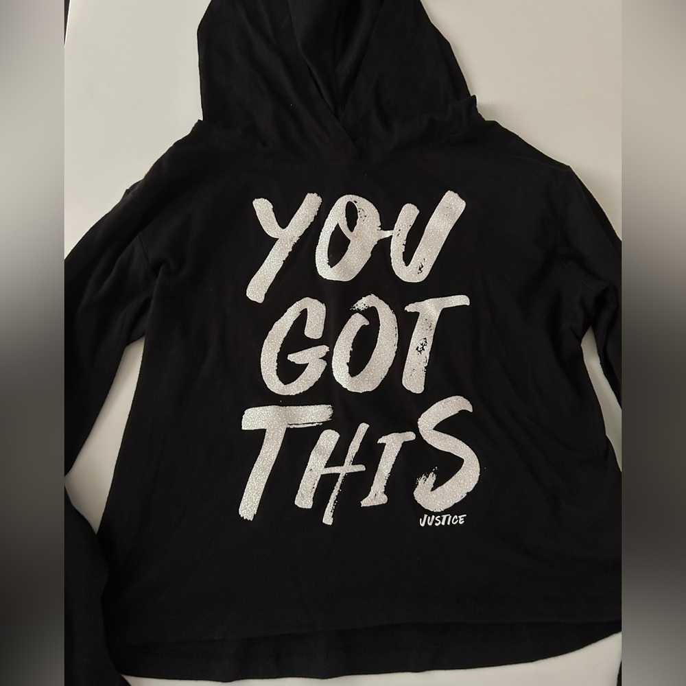 Justice Active Classic Black Hoodie